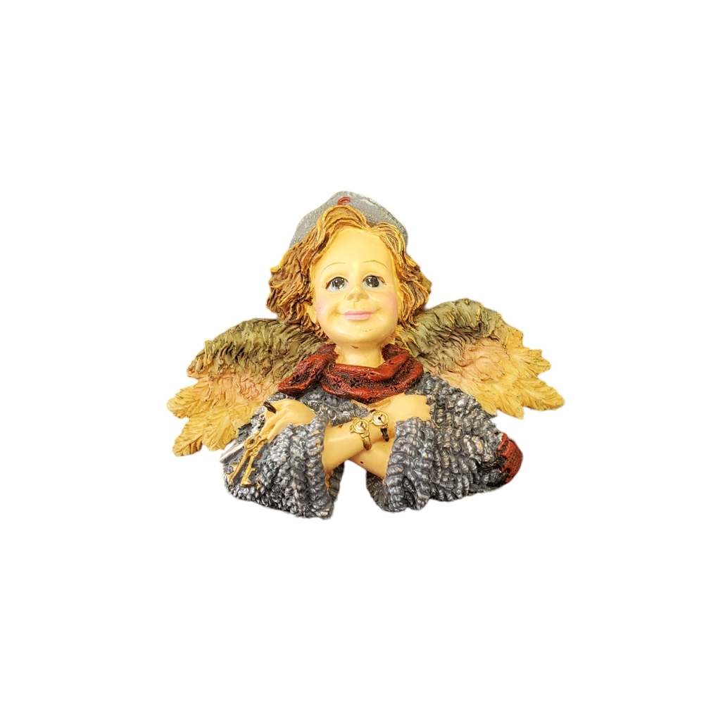 Angel boy pin